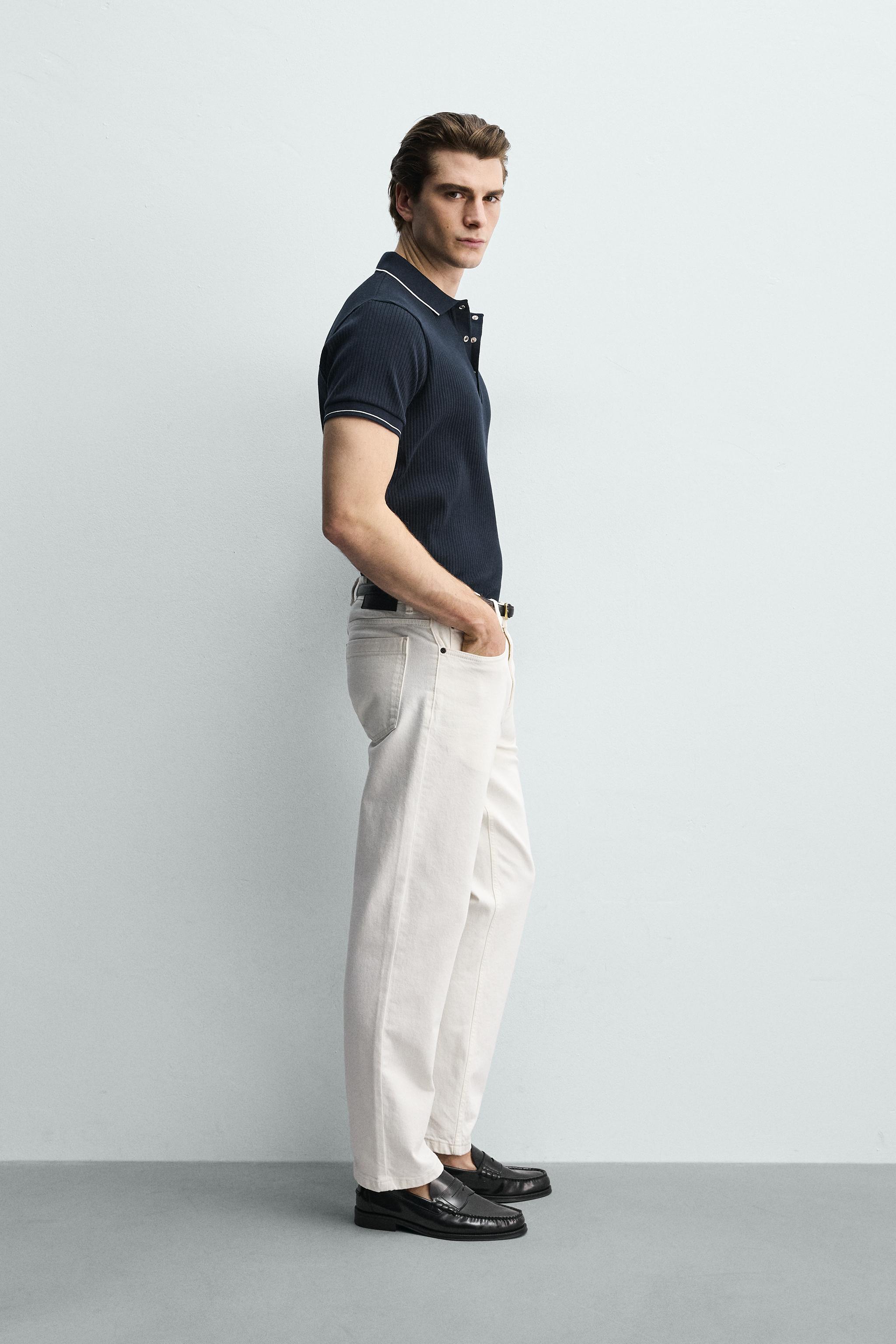 RIBBED REGULAR-FIT POLO